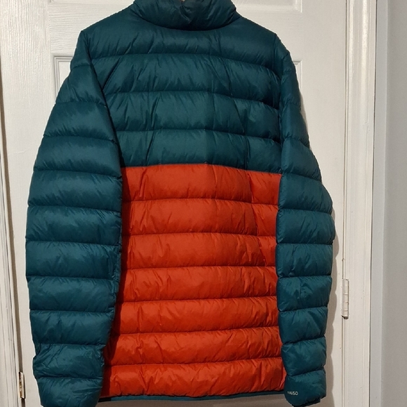 Eddie Bauer 650 Green and Orange Puffer Jacket Lightweight Insulated - Picture 7 of 7
